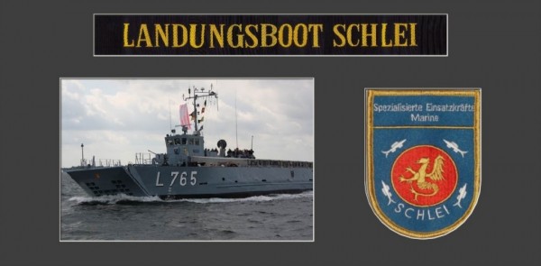 Landungsboot Schlei - L765 - 15x30cm - Rahmen