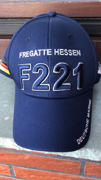 F221 Fregatte Hessen - Marine Basecap Mütze, navyblue