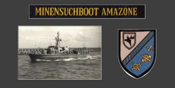 Binnenminensuchboot Amazone - M2656 - 15x30cm - Rahmen