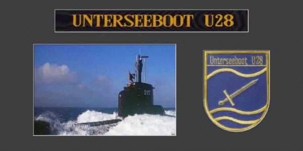Unterseeboot - U28 - S177- 15x30cm - Rahmen
