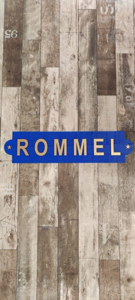 NAMENSCHILD "ROMMEL" 15x60cm