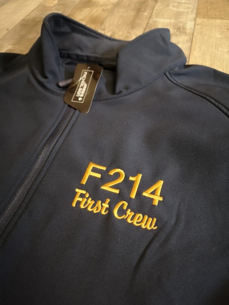"First Crew" Fregatte Klasse 122 , Softshelljacke mit Brust- und Rückenbestickung